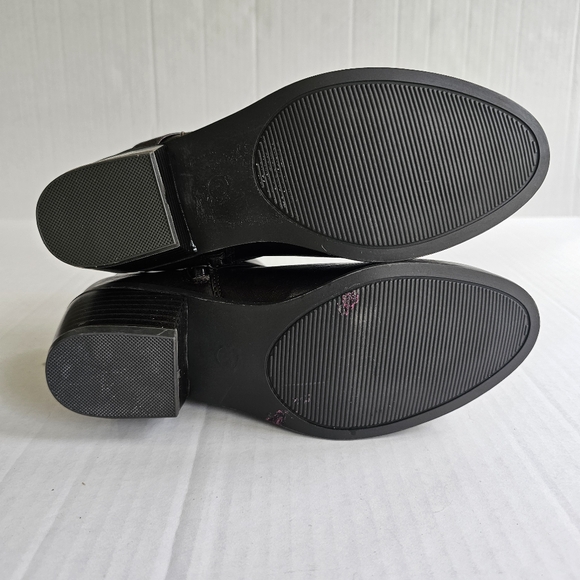 London Fog Halifax ankle bootie brown size 7 faux leather water resistant NWT - Picture 9 of 14